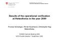 Results of the operational verification at MeteoSwiss in the year 2009  Francis Schubiger, Pirmin Kaufmann, Christophe Hug MeteoSwiss PowerPoint PPT Presentation