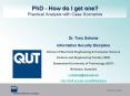PhD - How do I get one? Practical Analysis with Case Scenarios PowerPoint PPT Presentation