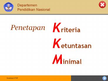 Kriteria KetuntasanMinimal