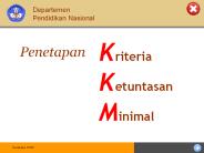 Kriteria KetuntasanMinimal