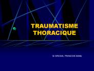 TRAUMATISME THORACIQUE