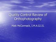Quality Control Review of Orthophotography