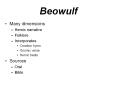 Beowulf PowerPoint PPT Presentation