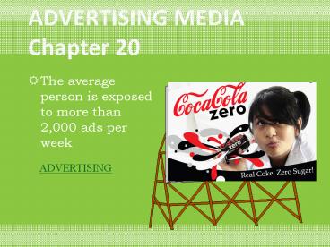 ADVERTISING MEDIA Chapter 20