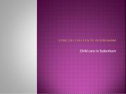 Child care in Sydenham