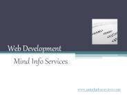 Web Development | Mind Info Services