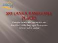 Sri Lanka Ramayana places - Ram Setu - Ashok Vatika in Sri Lanka (1) PowerPoint PPT Presentation