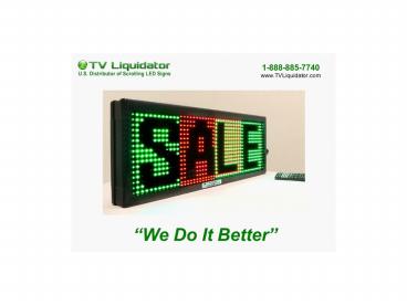 Programmable LED Traffic Signs