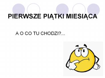 Pierwsze piątki miesiąca