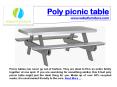 Poly picnic table PowerPoint PPT Presentation