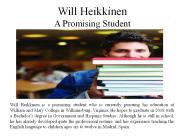 Will Heikkinen A Promising Student