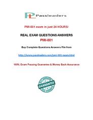Passleader PMI-001 Practice Test