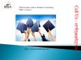 Admissions open distance learning MBA courses PowerPoint PPT Presentation
