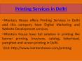 Printing Services in Delhi | Printing Company in Delhi PowerPoint PPT Presentation