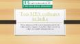 List of top 100 MBA colleges in india (1) PowerPoint PPT Presentation