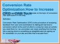 Conversion Rate Optimization:How to Increase CRO – CRB Tech PowerPoint PPT Presentation
