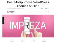 Best MultiPurpose WordPress Themes of 2016
