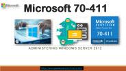 Pass4sure 70-411 Dumps Question Answers