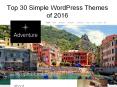 Top 30 Simple WordPress Themes of 2016 PowerPoint PPT Presentation
