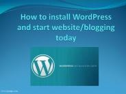 Find Out the Easy Steps to Install WordPress.