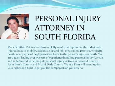 Personal Injury Attorney