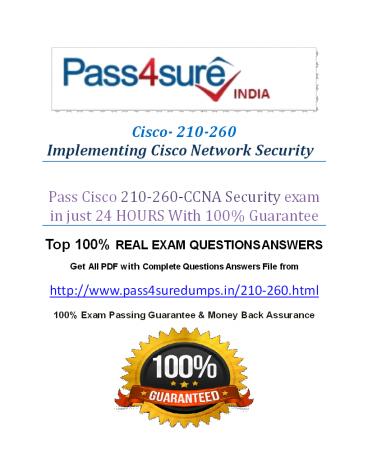 Pass4sure 210-260 Study Guide