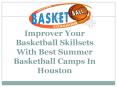 Improver Your Basketball Skillsets With Best Summer Basketball Camps In Houston PowerPoint PPT Presentation