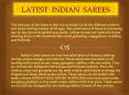 LATEST INDIAN SAREE PowerPoint PPT Presentation