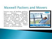 Maxwell Packers and Movers