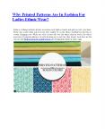 Why Printed Patterns Are In Fashion For Ladies Ethnic Wear? PowerPoint PPT Presentation