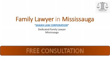 Family lawyer in Mississauga - SLC Lawyer