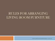 Rules for Arranging Living Room Furniture