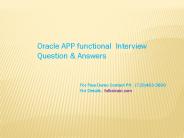 Oracle APPS Functional Interview Quetion & answers