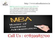 MBA Education Courses Admission Open 2016-17