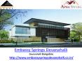 Embassy Springs Devanahalli Project Apartments | Bangalore PowerPoint PPT Presentation