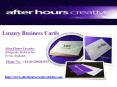 Luxury Business Cards Printing with standard look PowerPoint PPT Presentation