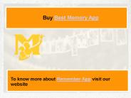 Remember App