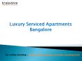 Luxury serviced apartments Bangalore PowerPoint PPT Presentation