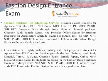 Fashion Design Entrance Exam (1)