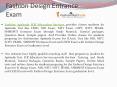 Fashion Design Entrance Exam (1) PowerPoint PPT Presentation