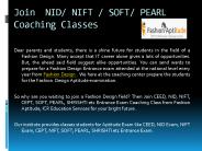 Join  NID/ NIFT / SOFT/ PEARL Coaching Classes