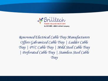 Ladder Cable Tray Manufacturers (2)
