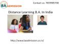 Distance Learning B.A. In India PowerPoint PPT Presentation