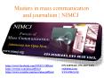 Masters in mass communication and journalism from NIMCJ PowerPoint PPT Presentation