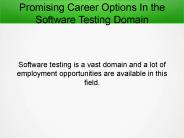 Promising Career Options In the Software Testing Field