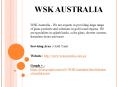 WSK Australia PowerPoint PPT Presentation