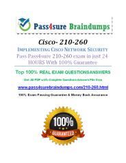 Pass4sure 210-260 Study Guide