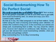 Social Bookmarking:How To Do Perfect Social Bookmarking-CRB Tech
