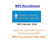 IBPS Recruitment 2016, IBPS Vacancy, IBPS Exam Calendar 2016-2017