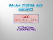 International Courier Cargo Services in Delhi